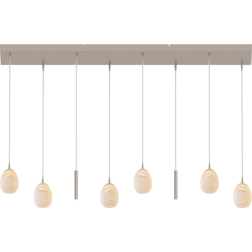 Design hanglamp Alta 8-lichts beige terra