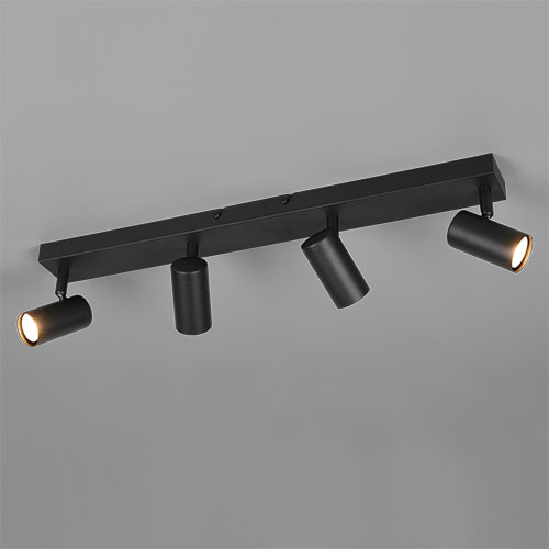 Trio OpbouwspotTaryn 4-lichts zwart - R86854032