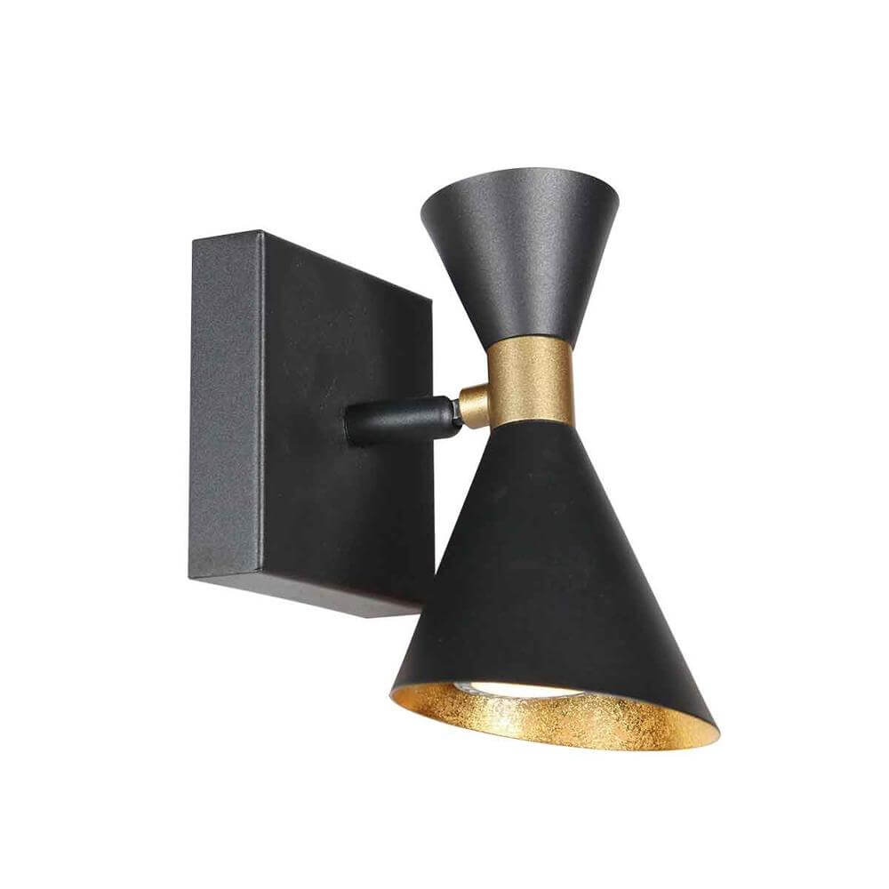 Steinhauer Design wandlampPreto zwart met goud - 4109ZW