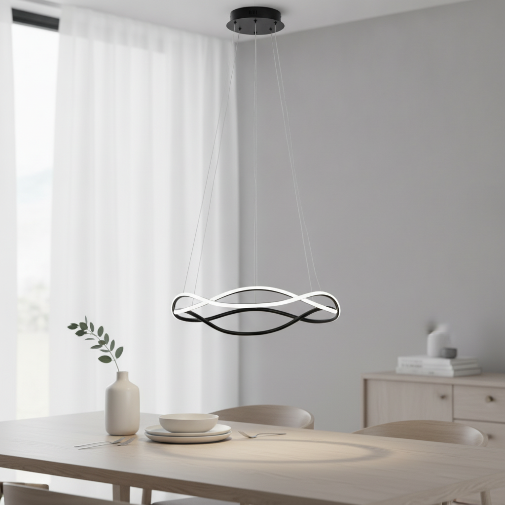 Lyora Design hanglampJinal zwart Ø 60cm - 110419