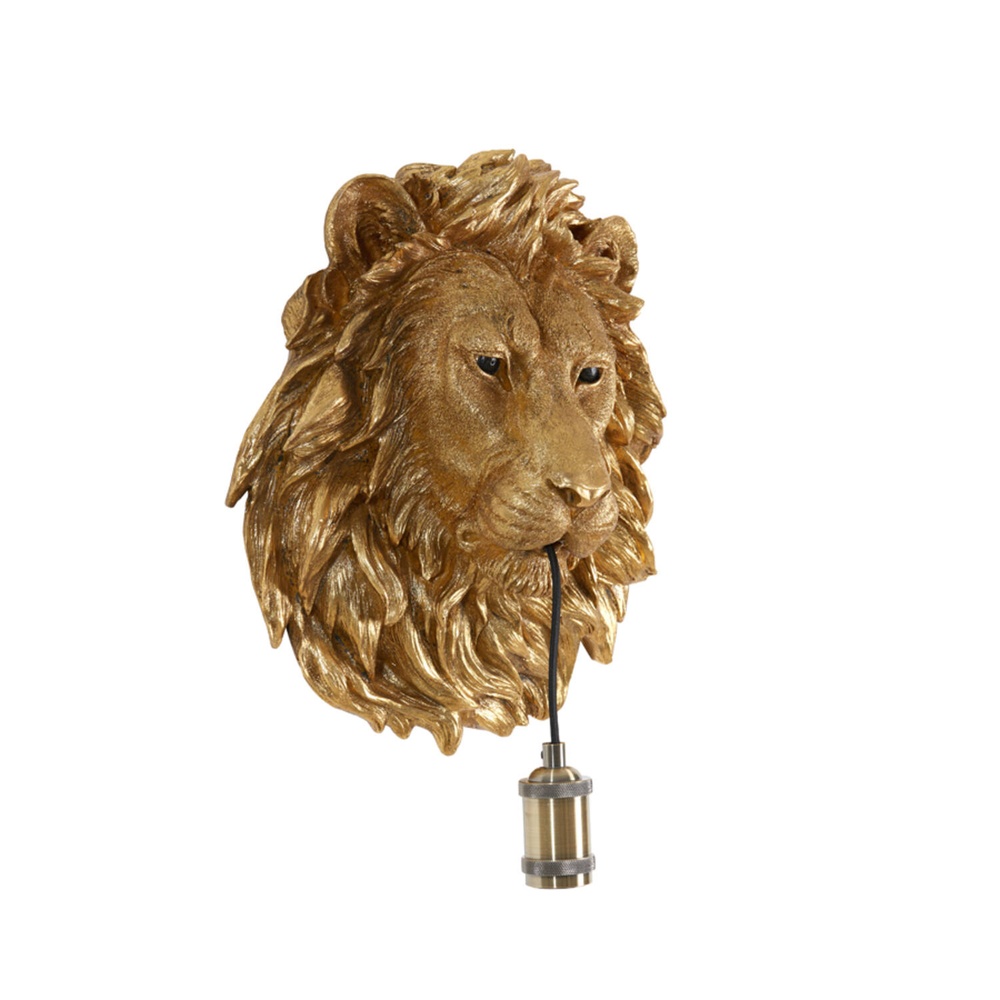 Light & Living Wandlamp Lion brons leeuw - 3124818