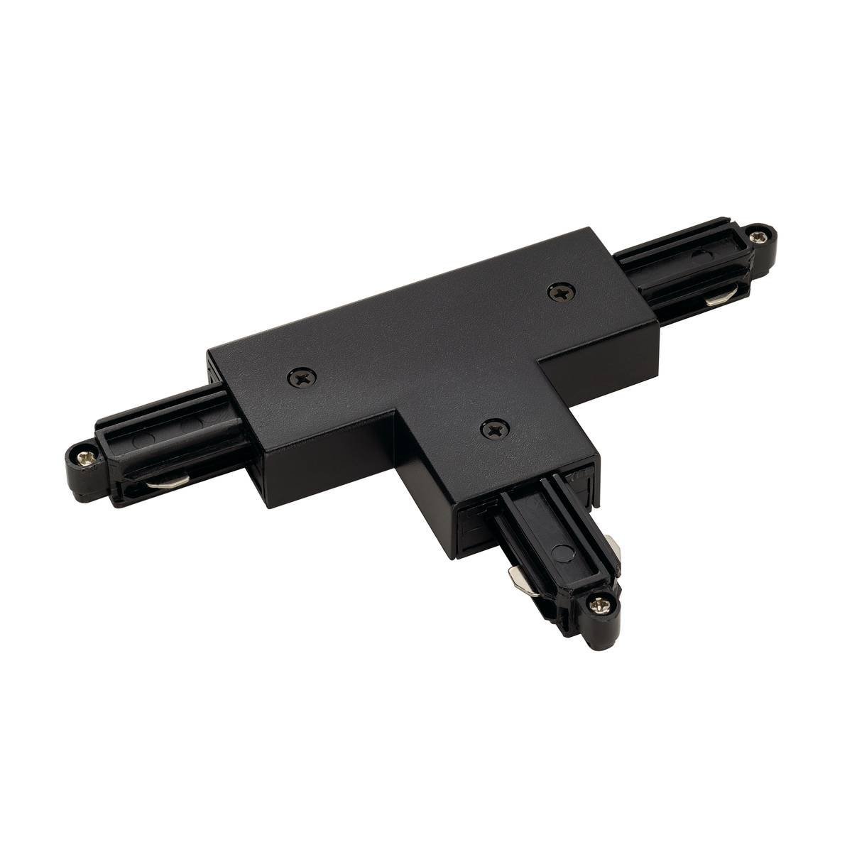 SLV 1-faseT-Connector 2 aarde rechts zwart - 143080