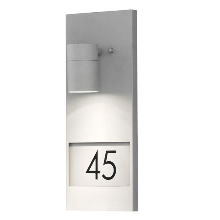 KonstSmide WandspotModena Adress grijs met huisnummer - 7655-300