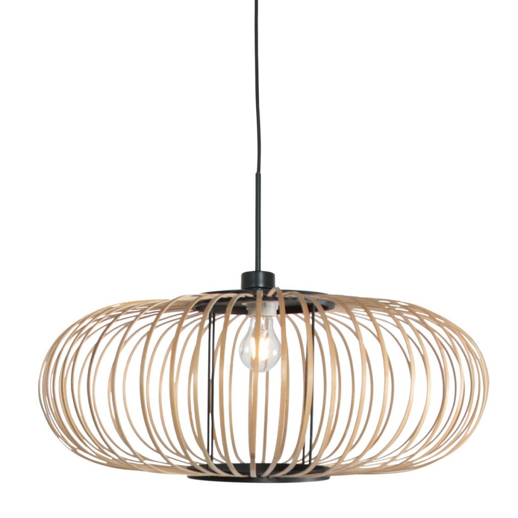 Steinhauer HanglampSilva met bamboe kap Ø60cm - 4480ZW