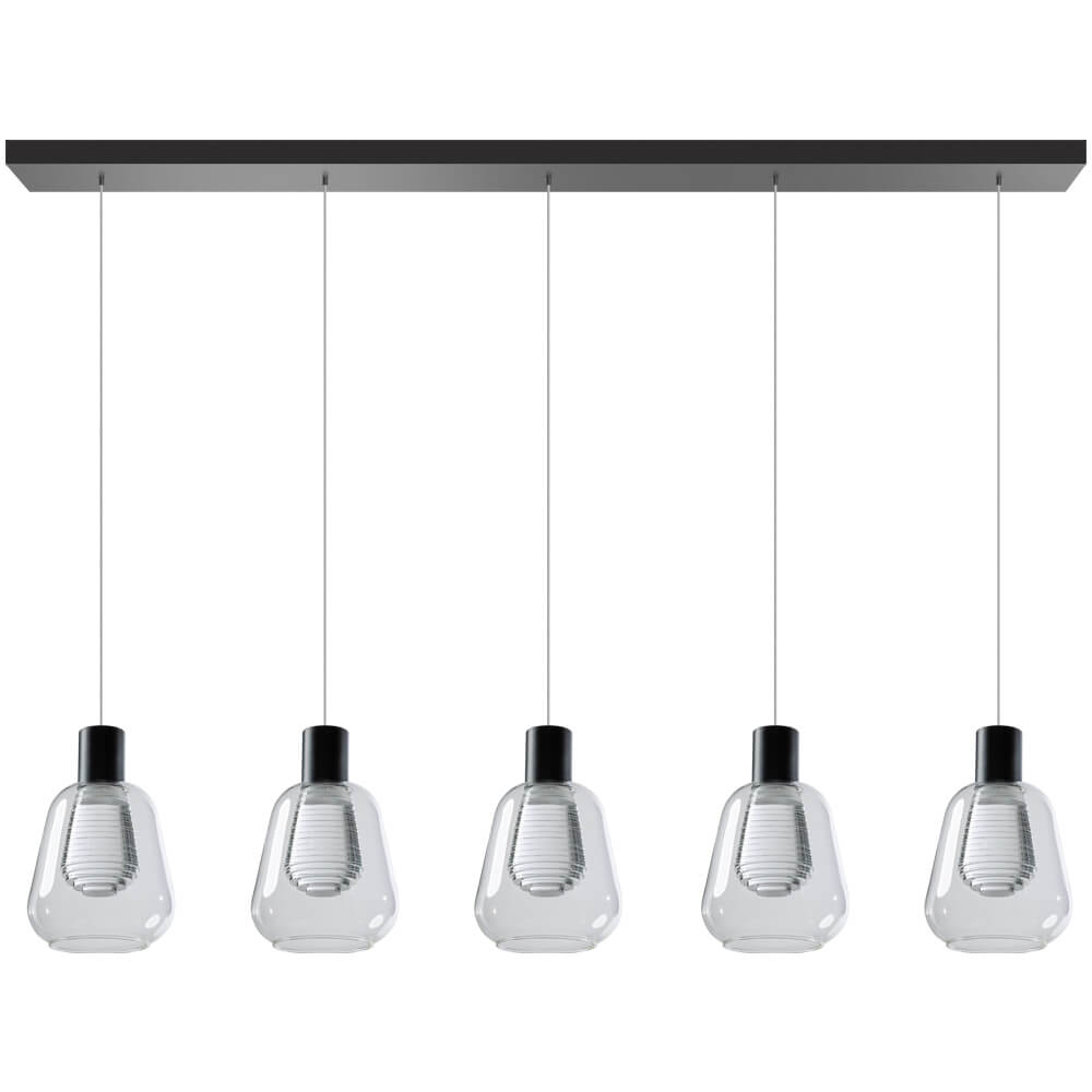 ETH Glazen eettafel hanglampGary - 05-HL4526-30H