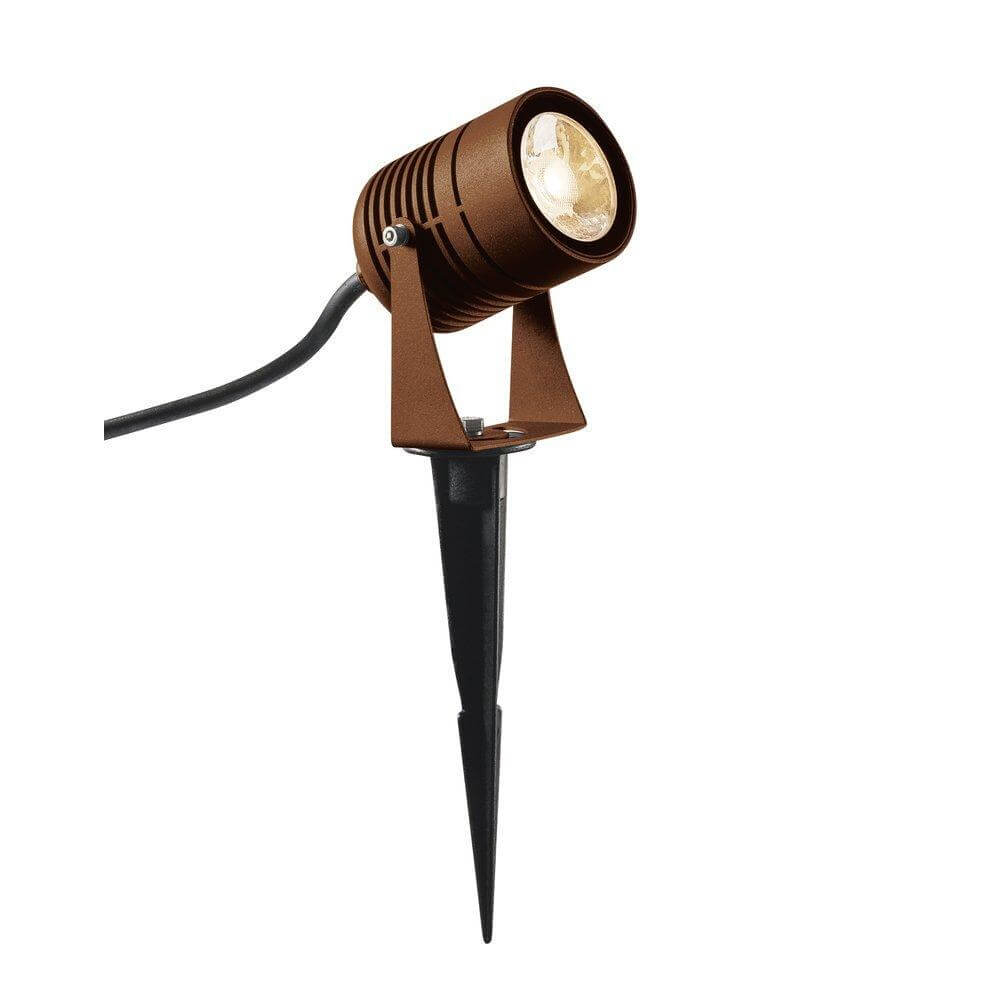 SLV Tuinspot Led Spike 6w - 3000K - 8cm roestbruin - 1002203