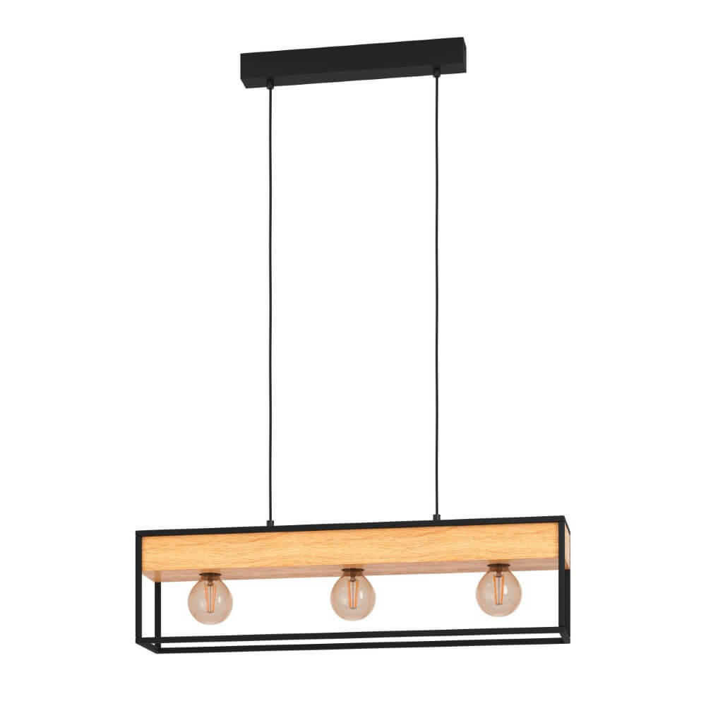 Eglo HanglampLibertad 1 met hout - 900349