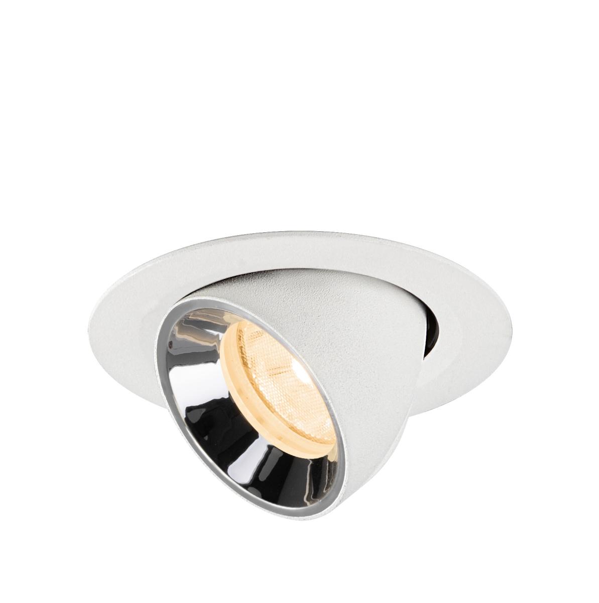 SLV InbouwspotNuminos Gimble XS wit/chroom 2700K - 20gr - 1010037
