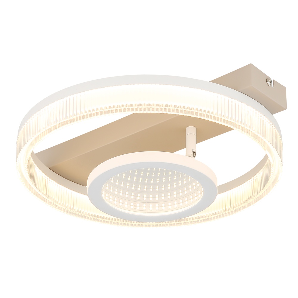 Globo Moderne plafondlamp Marlenne zand bruin 36cm - 48046D5