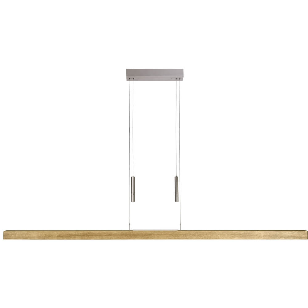 HerzBlut Hanglamp up & downLeonora 160 cm - oak oiled - 10330UD afbeelding