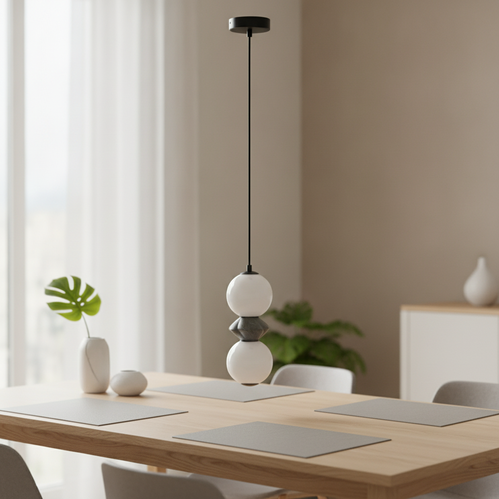 Lyora HanglampPallina wit - grijs - 9009300