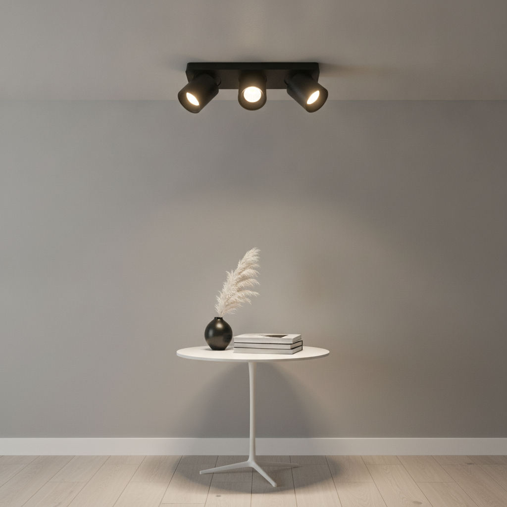 Artdelight Led plafondspot Laguna 3-lichts zwart - PL LAGUNA3 ZW