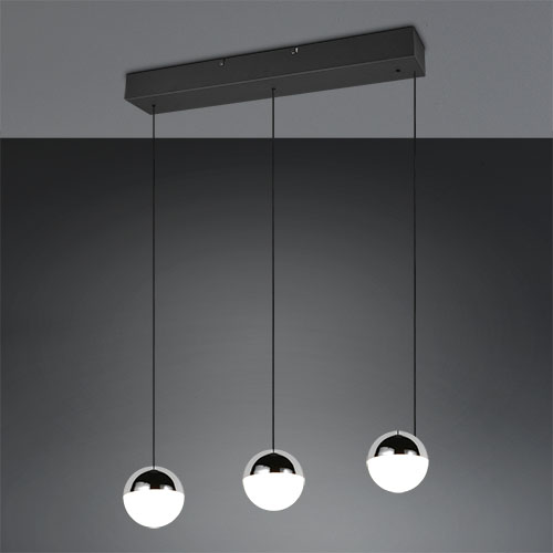 Trio 3-lichts hanglampSenta chroom - R33553106