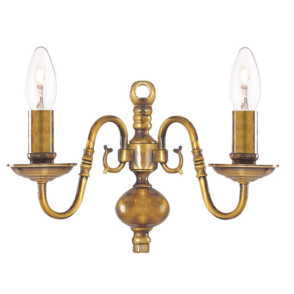 Searchlight Messing wandlamp Flemish - 1019-2AB