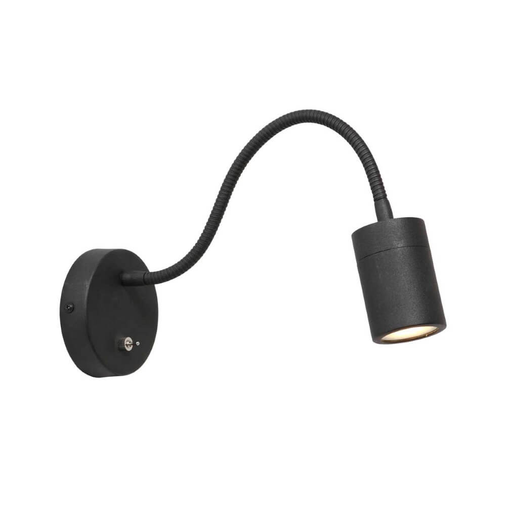 Steinhauer Bed lampje flexibelUpround zwart - 3390ZW