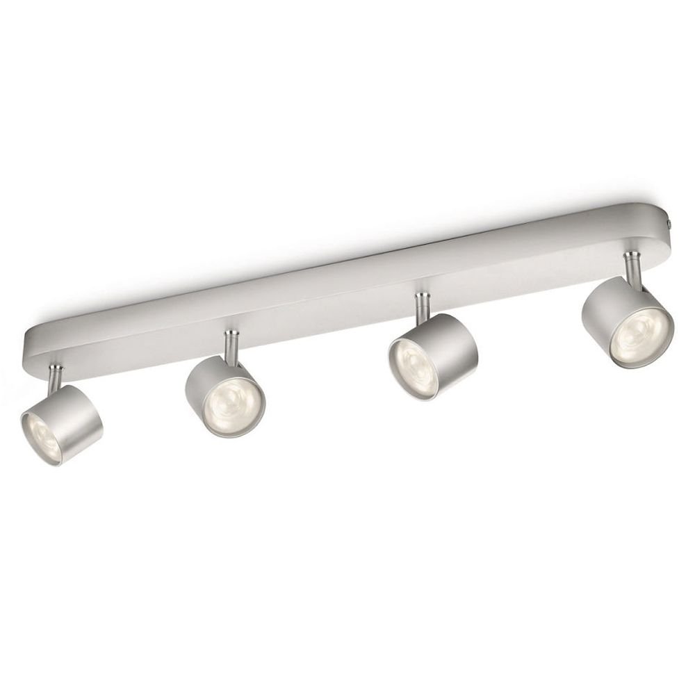 Philips Plafondspot Led My Living Star 4-lichts metaalgrijs - 562444816