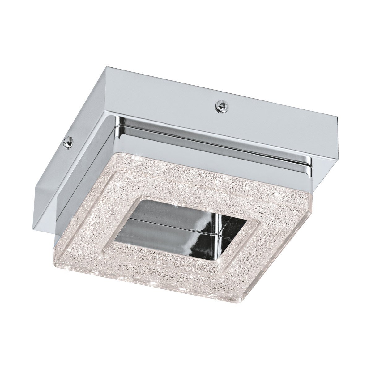 Eglo Led plafondlamp Fradelo 4w - 3000K - 12cm chroom met kristal - 95655