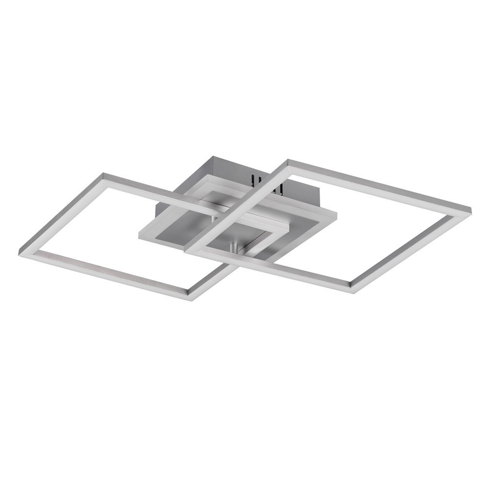 Trio Vierkante plafonnière Venida 57cm grijs - R62793187