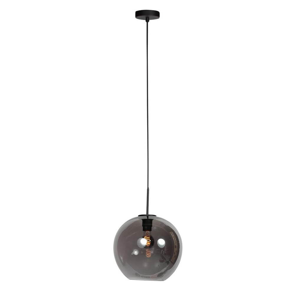 Steinhauer HanglampHaloSwap met 1 bol smoke glas Ø 30cm - 4294ZW