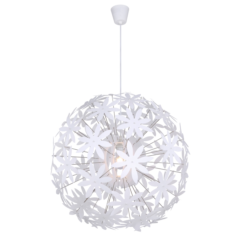 Globo Witte hanglamp Stella bloemetjes Ø 60cm - 15024