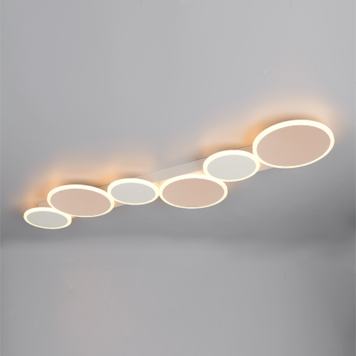 Trio Plafondlamp Ovela mokka bruin - 636910665