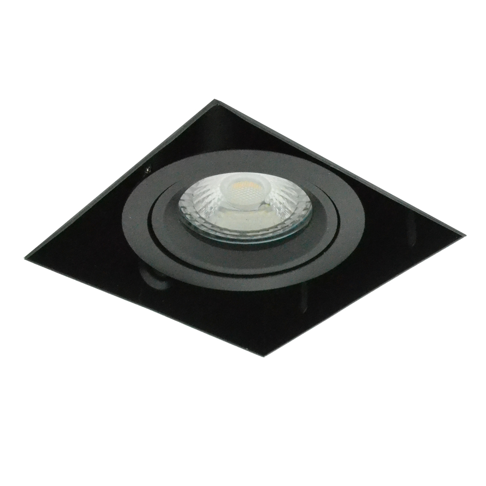 Searchlight Trimless inbouwspotSablons zwart - PL-SAB1-B