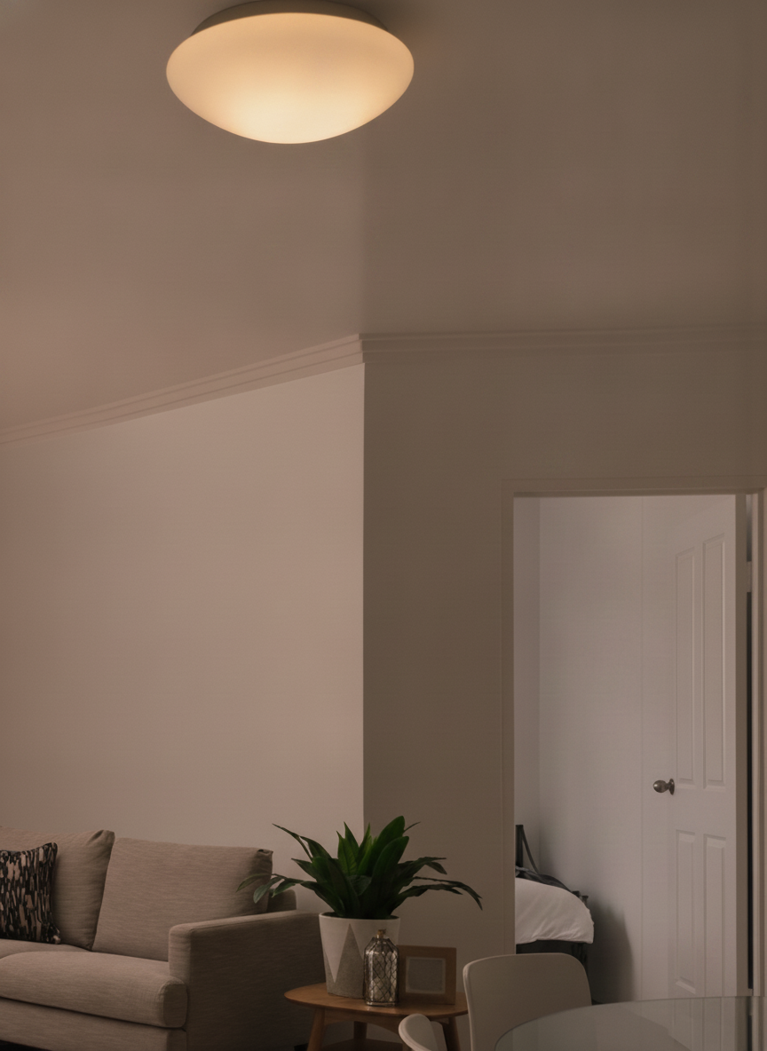 Lyora PlafondlampBrest Ø 30cm wit - 110813