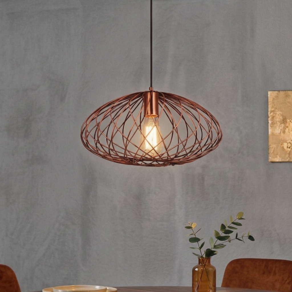 Lyora Hanglamp Eriberto Ø 35cm roestbruin - 110739