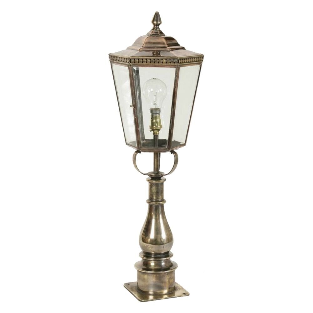 Limehouse Landelijk buitenlamp Chelsea Pillar handgemaakt - gepolijst nikkel (N) - 433P