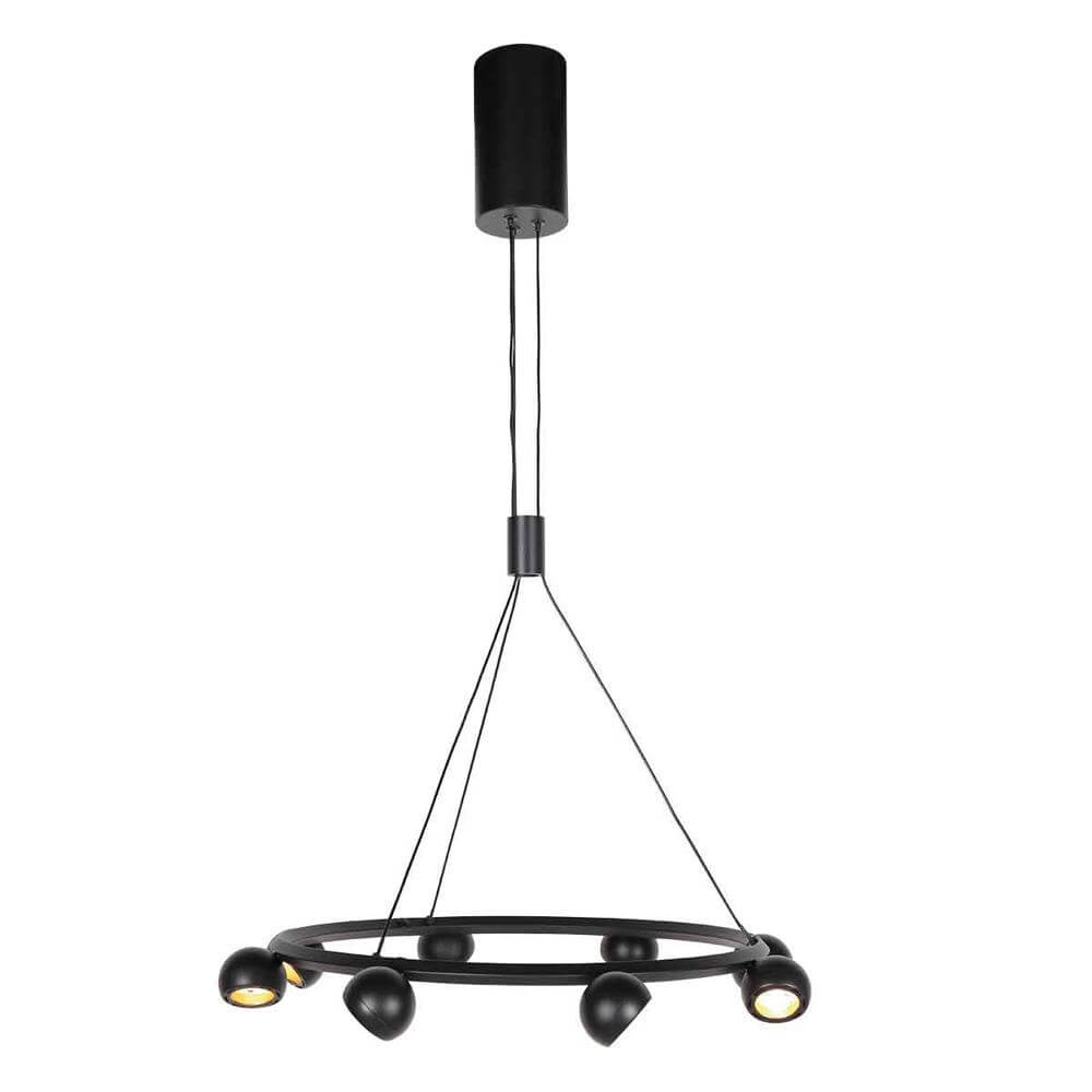 Steinhauer 8-lichts hanglampMarcadore rond zwart - 4136ZW