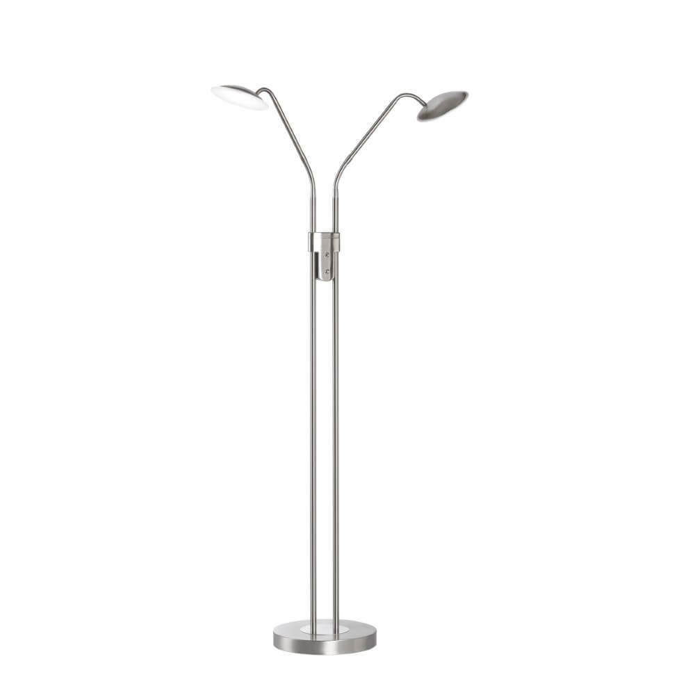 Fischer & Honsel 2-lichts leeslampTallri nikkel dimbaar - 40488 afbeelding