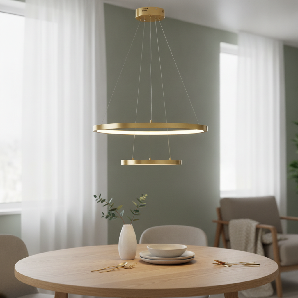 Lyora Gouden hanglampEmpatia design dubbel - 110252