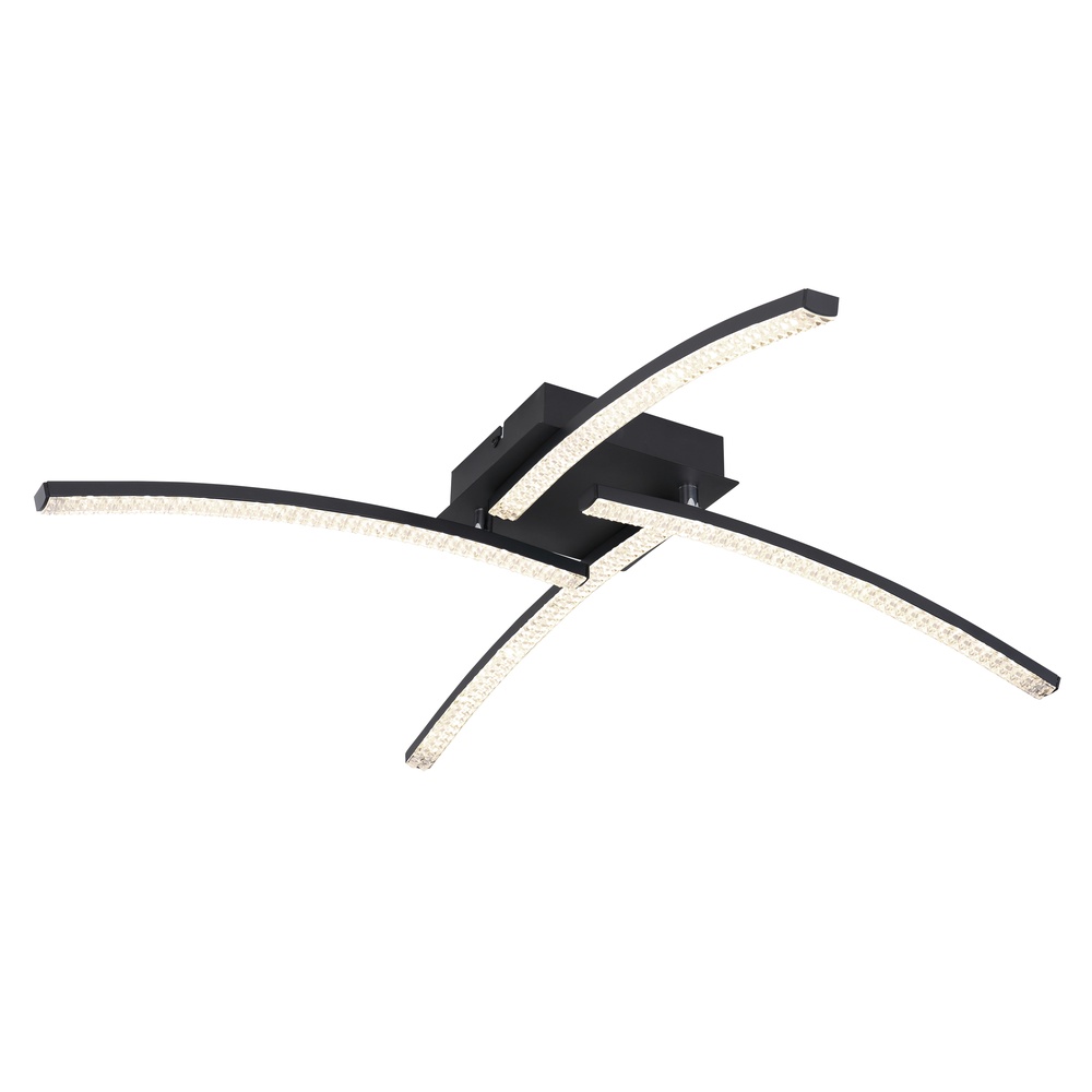 Globo Design plafondlampJules zwart - 67169-24