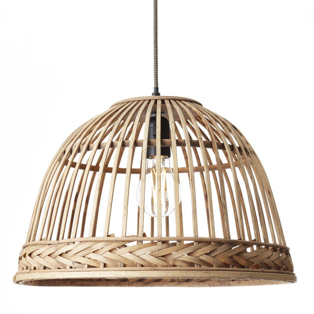 Brilliant Rotan hanglampPadget Ø 42cm - 99085/09
