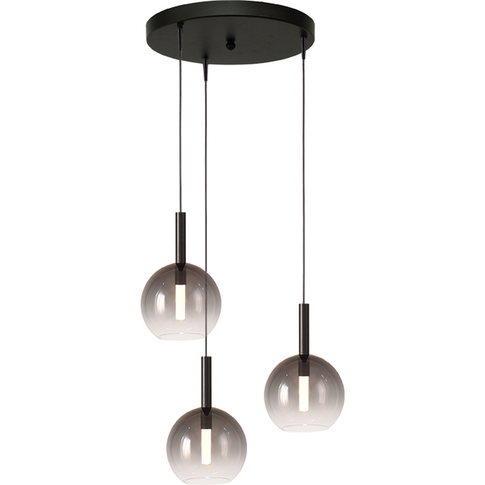 Masterlight 3L vide hanglampLido Ball met Ø 17cm smoke-fading glas - 2862-05-05-35-3-1