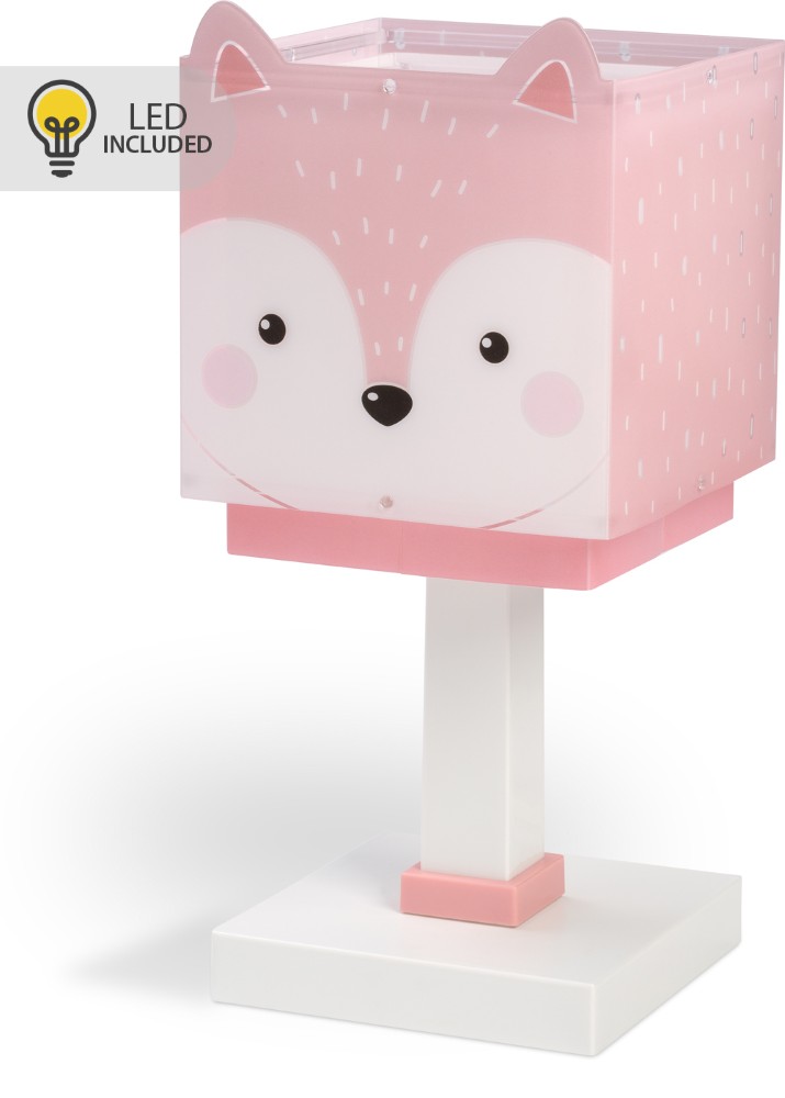 Dalber Tafellampje Fox roze - 64581N