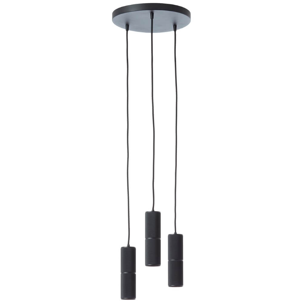 Brilliant 3-lichts hanglampMarty Ø 30cm zwart - G80051/76