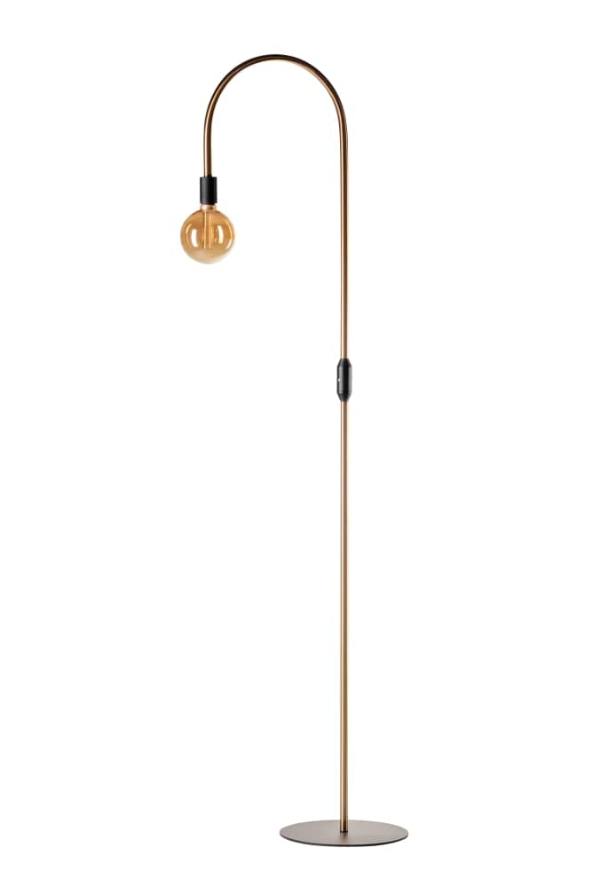 ETH VloerlampPike 180cm goud met zwart - 05-VL8135-12
