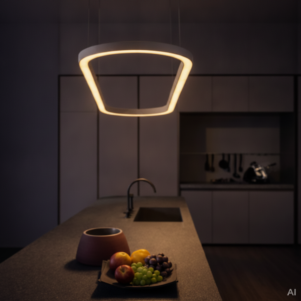 Ovale hanglamp Cuppe wit