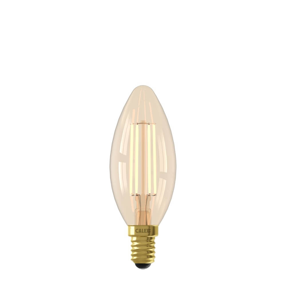 Circle Kaarslamp4,9W - E14 - Led - B35 - 470lm goud - 5101002900