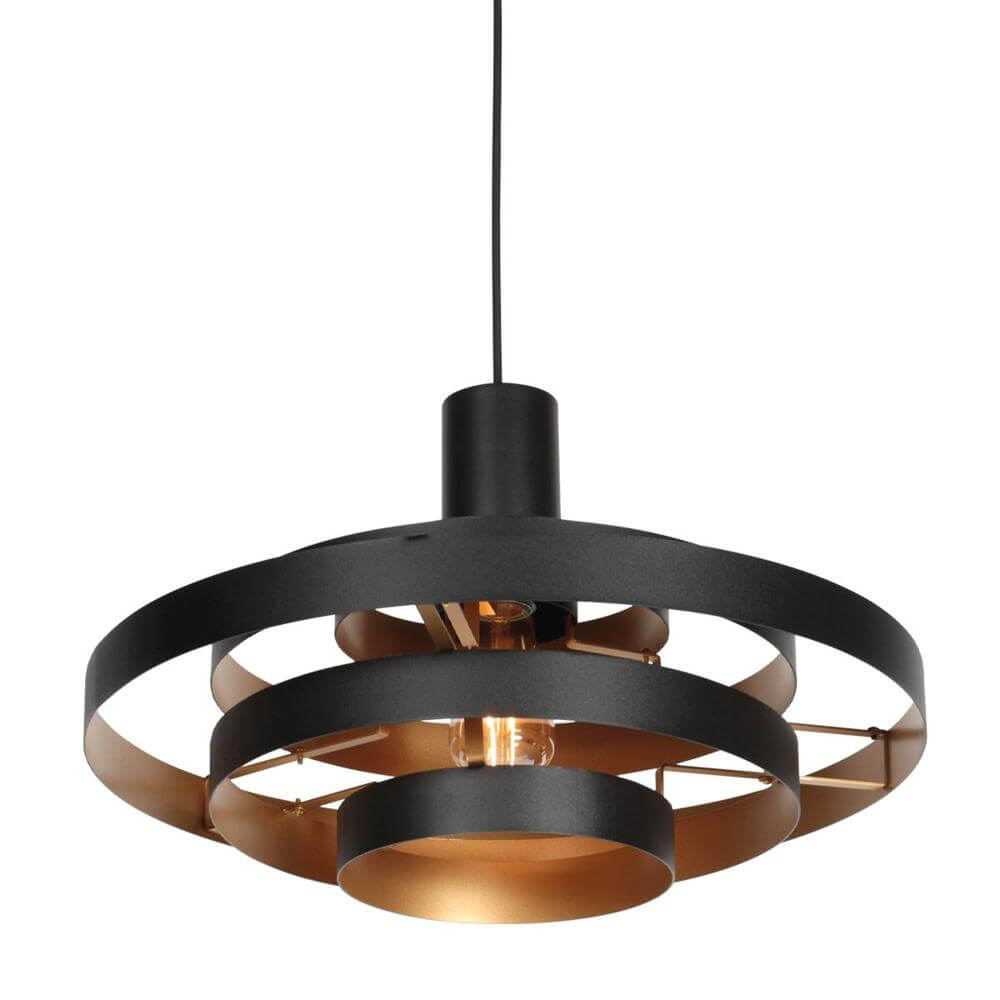 Steinhauer Design hanglampHalo Cirque zwart Ø 50cm - 4217ZW
