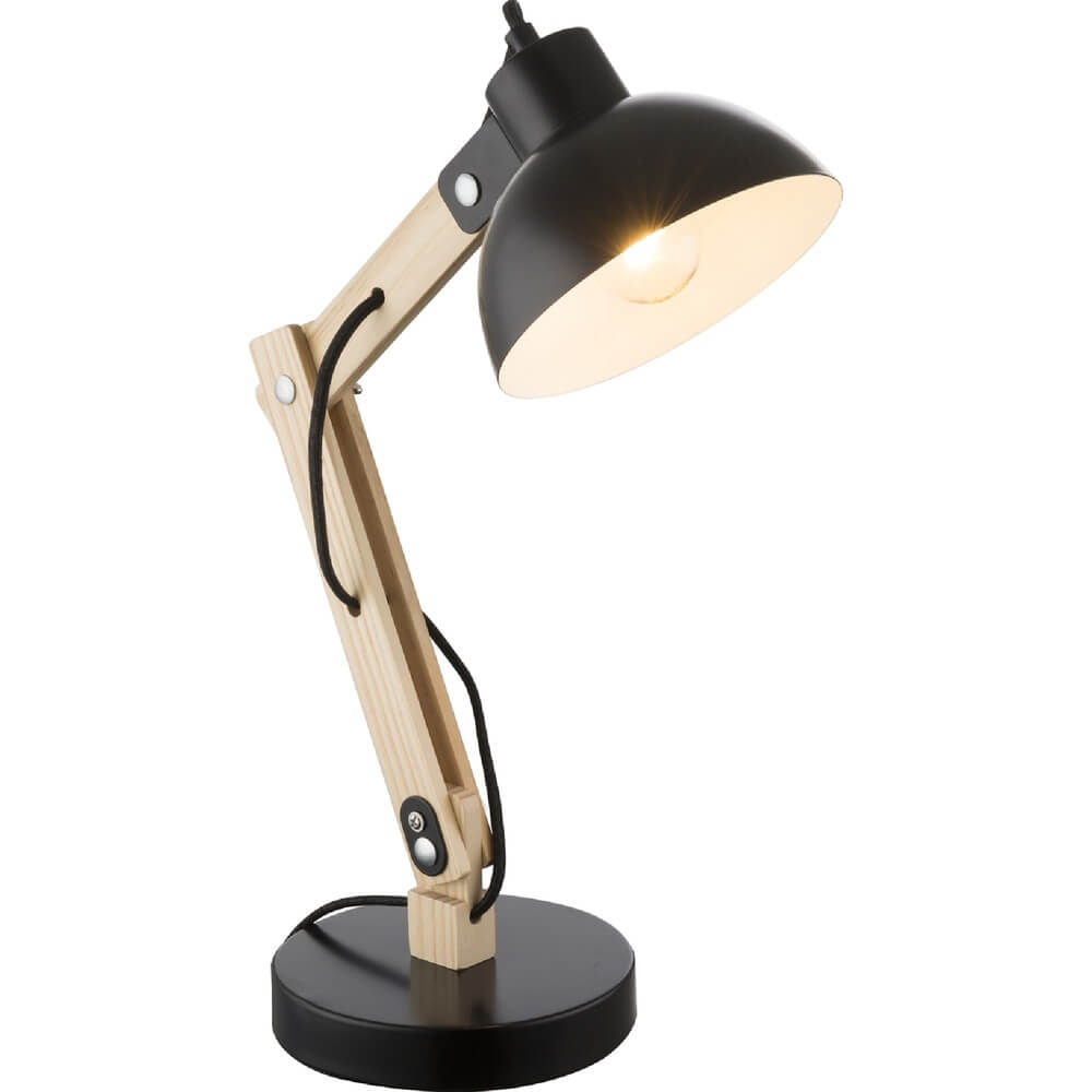 Globo Bureaulamp Tongariro zwart - 21504