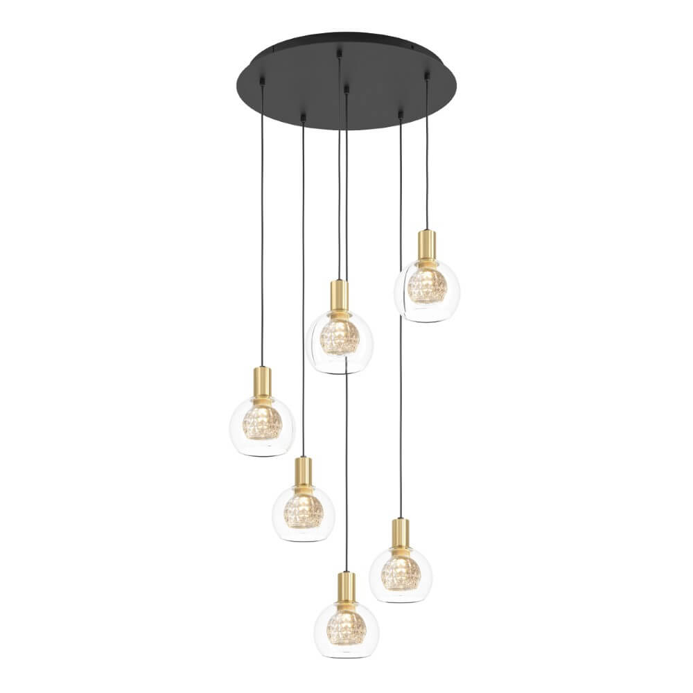 Stars of Light Design hanglamp Terque zwart goud - 390279