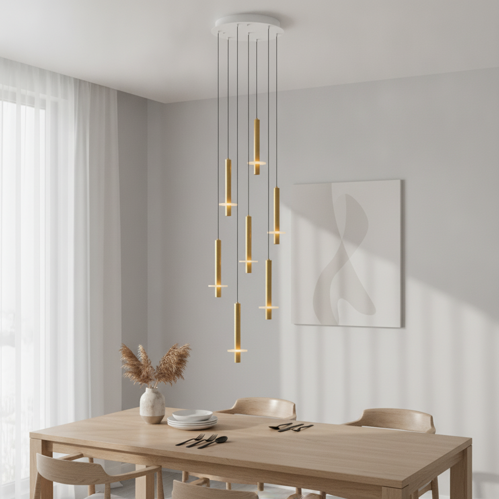 Lyora Design hanglampNoemi goud met wit Ø 47cm - 9019870