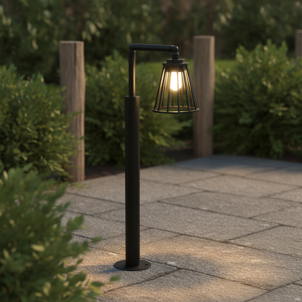 Lyora Zwarte tuinlampCarina design - 108406