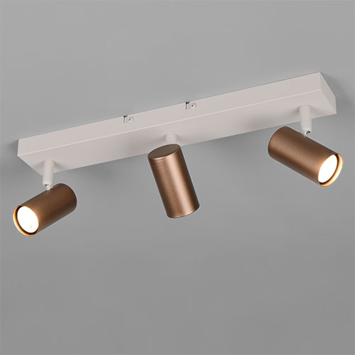 Trio OpbouwspotTaryn 3-lichts mokka bruin - R86853065