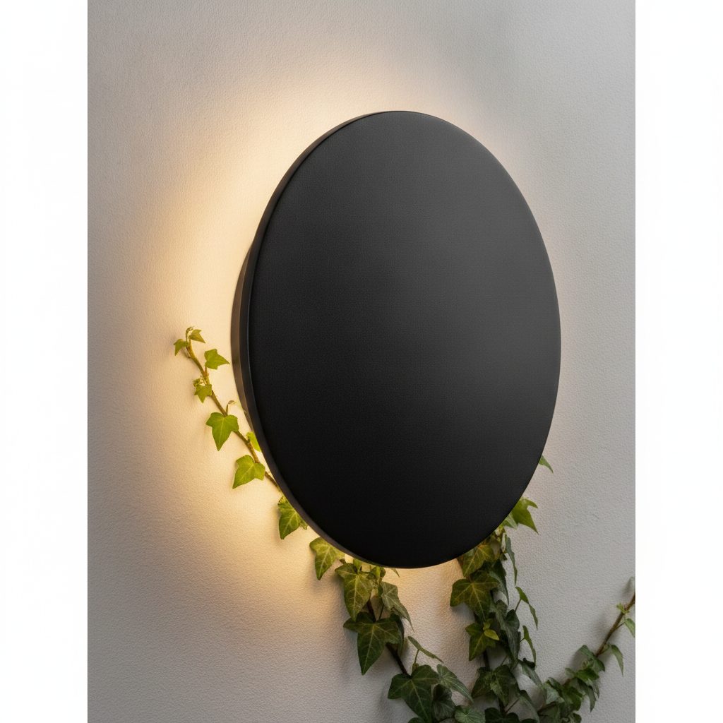 Lyora Ronde wandlampCopper zwart Ø 30cm - 108675