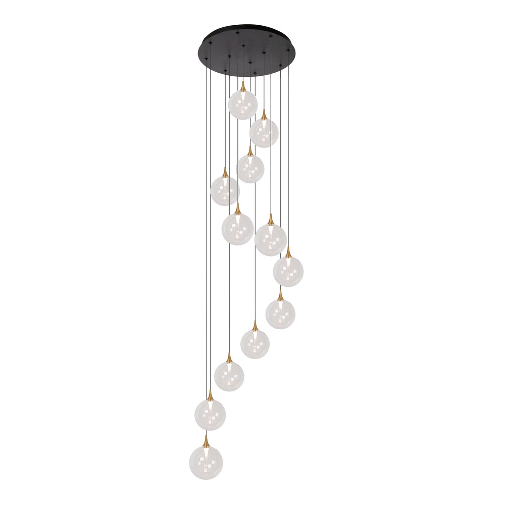 Premium by Lucide Design led hanglampGisela helder - 12x Ø 16cm - 13494/44/60