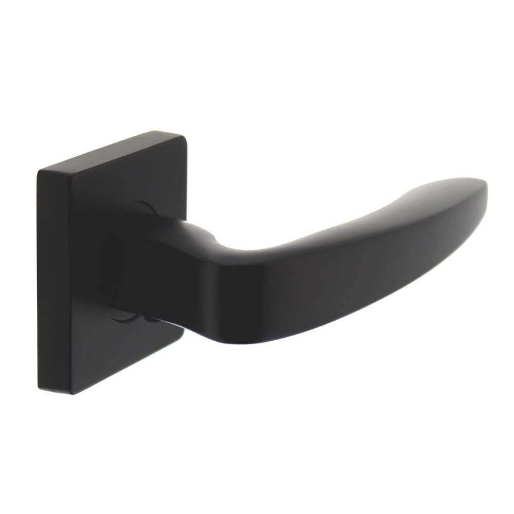 Intersteel DeurklinkZeus vierkant rozet zwart - 0023.171102