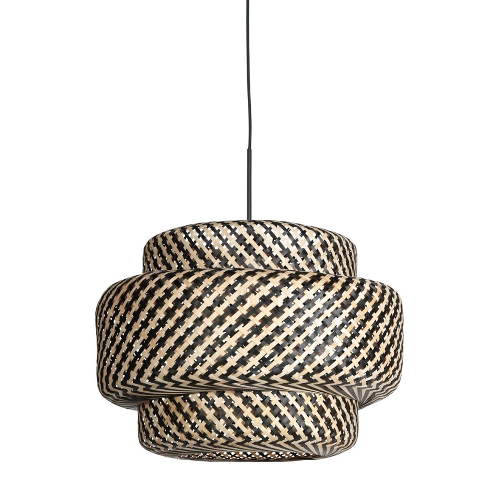 Steinhauer HanglampNox Light met bamboe kap Ø53cm - 4478ZW
